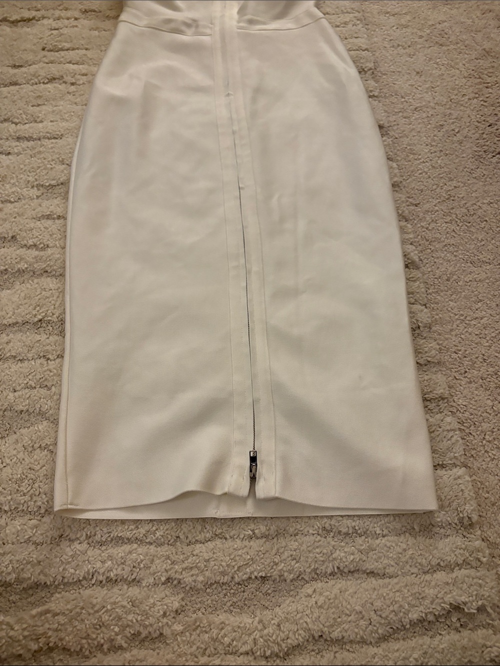 Herve Leger x Forever 21 White Sleeveless Cutout Midi Dress - Picture 6 of 7